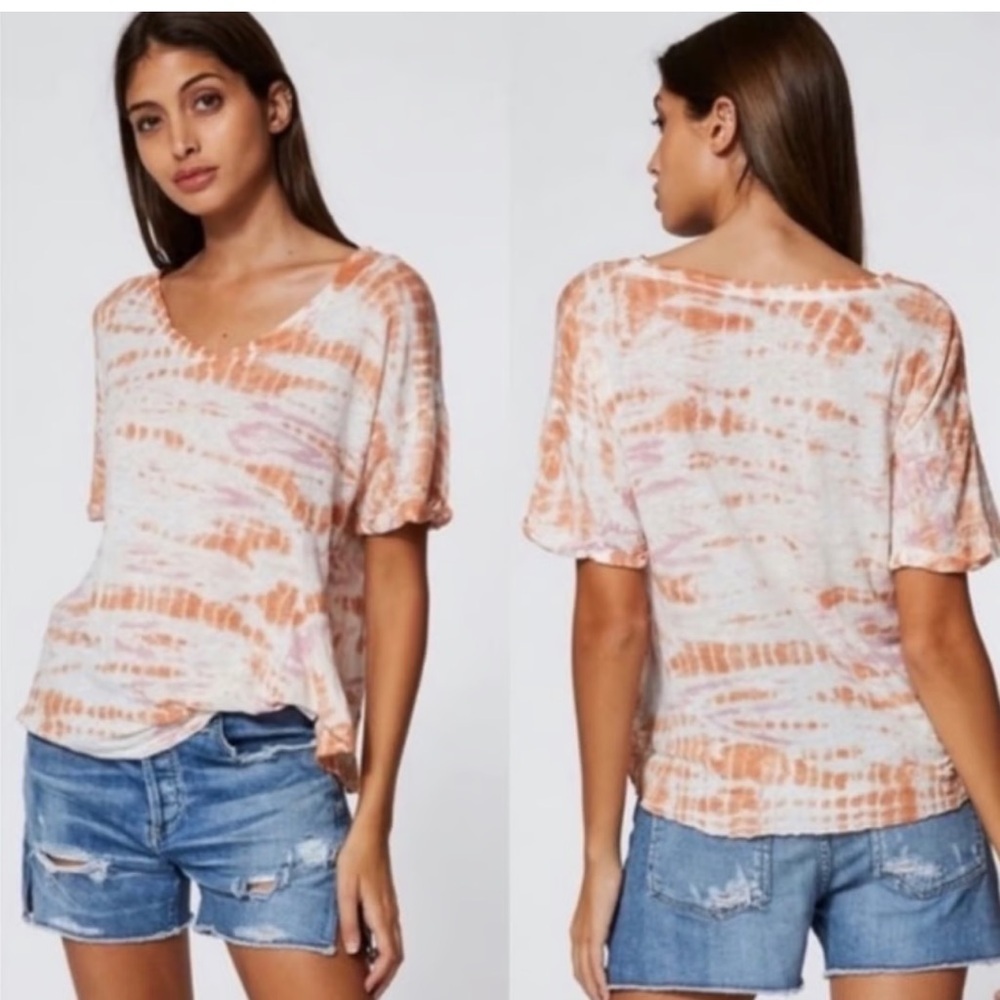 Young Fabulous and Broke Side Knotted Tie Dye Top Size Medium
